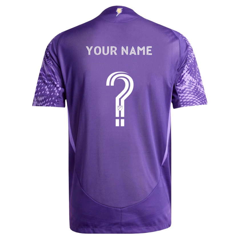 Danxen Damen Ihren Namen #0 Violett Weiß Heimtrikot Trikot 2026/27 T-Shirt