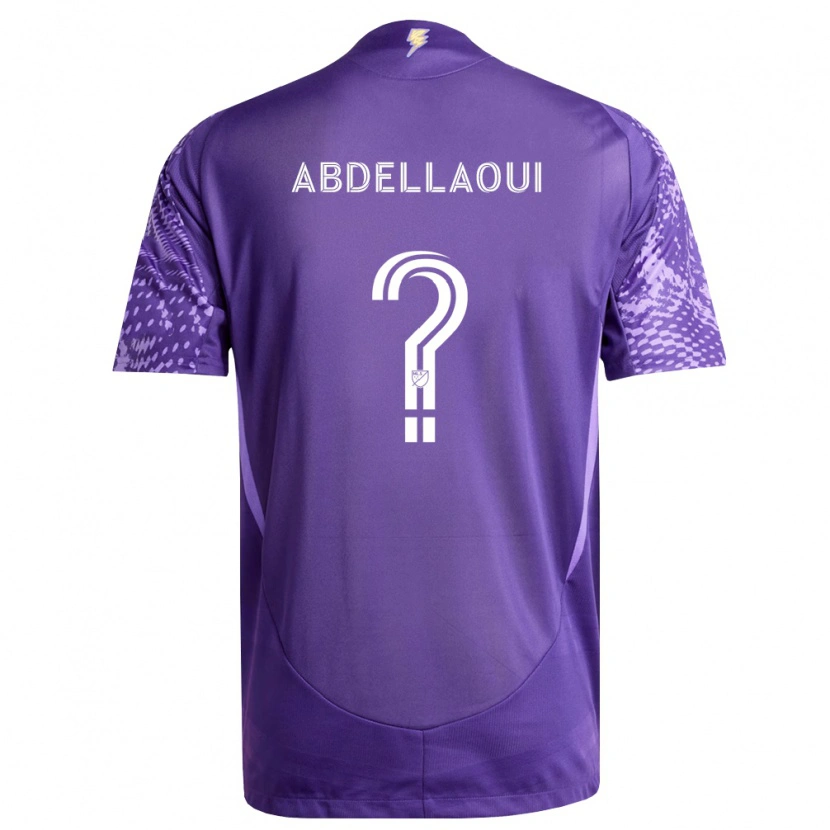 Danxen Damen Noham Abdellaoui #0 Violett Weiß Heimtrikot Trikot 2026/27 T-Shirt