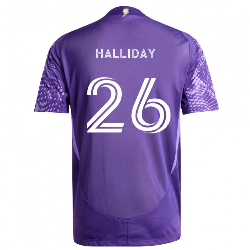 Danxen Damen Michael Halliday #26 Violett Weiß Heimtrikot Trikot 2026/27 T-Shirt
