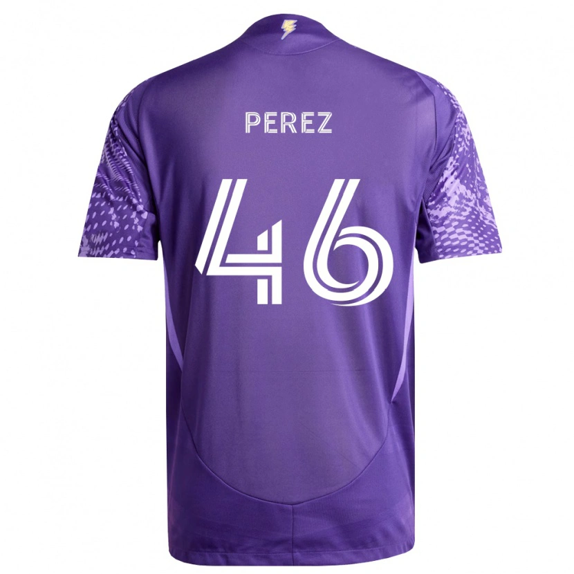 Danxen Damen Franco Pérez #46 Violett Weiß Heimtrikot Trikot 2026/27 T-Shirt