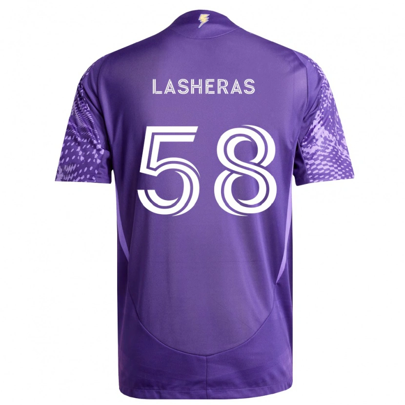 Danxen Damen Nicolas Lasheras #58 Violett Weiß Heimtrikot Trikot 2026/27 T-Shirt