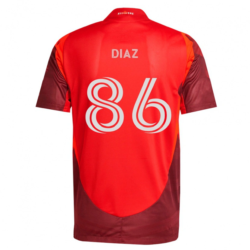 Danxen Damen Alec Díaz #86 Burgund Rot Heimtrikot Trikot 2026/27 T-Shirt