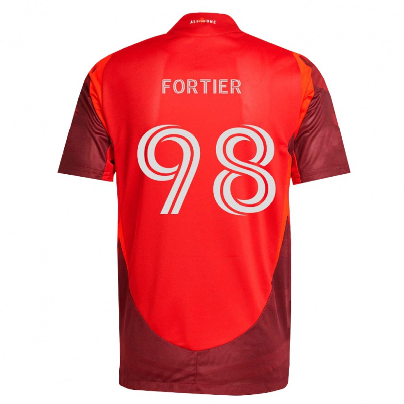 Danxen Damen Kristjan Fortier #98 Burgund Rot Heimtrikot Trikot 2026/27 T-Shirt