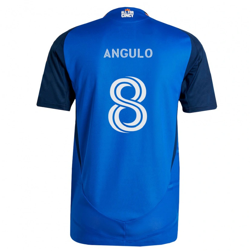 Danxen Damen Marco Angulo #8 Königsblau Orange Heimtrikot Trikot 2026/27 T-Shirt