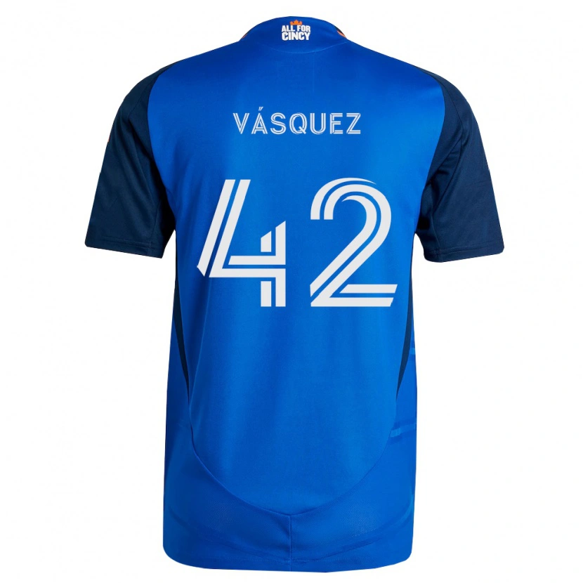 Danxen Damen Mathías Vásquez #42 Königsblau Orange Heimtrikot Trikot 2026/27 T-Shirt