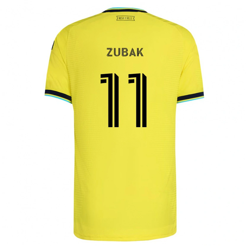 Danxen Damen Ethan Zubak #11 Hellgelb Marineblau Heimtrikot Trikot 2026/27 T-Shirt