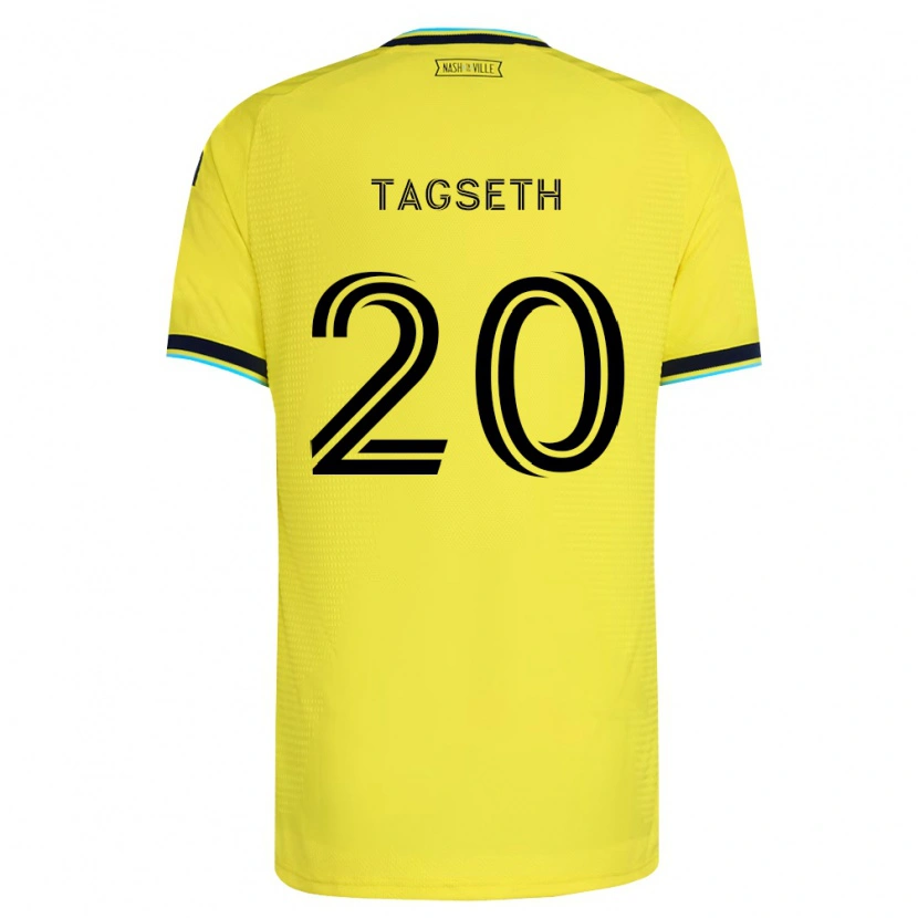 Danxen Damen Edvard Tagseth #20 Hellgelb Marineblau Heimtrikot Trikot 2026/27 T-Shirt