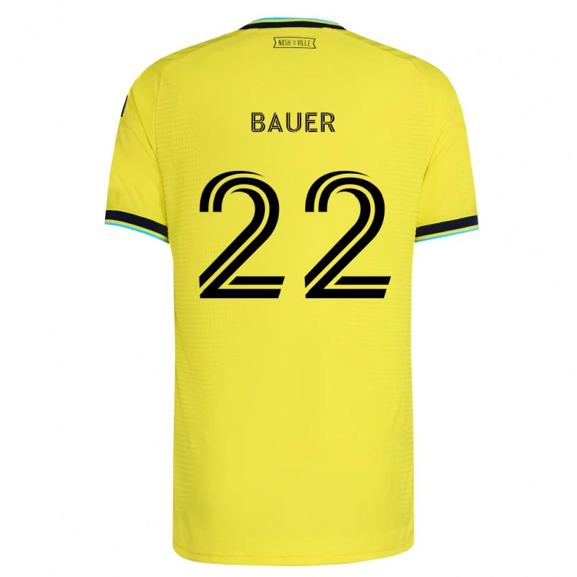 Danxen Damen Josh Bauer #22 Hellgelb Marineblau Heimtrikot Trikot 2026/27 T-Shirt