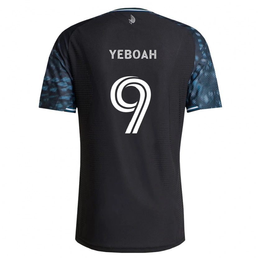 Danxen Damen Kelvin Yeboah #9 Schwarz Weiß Heimtrikot Trikot 2026/27 T-Shirt