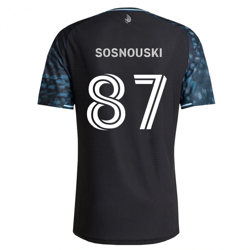 Danxen Damen Justin Sosnouski #87 Schwarz Weiß Heimtrikot Trikot 2026/27 T-Shirt