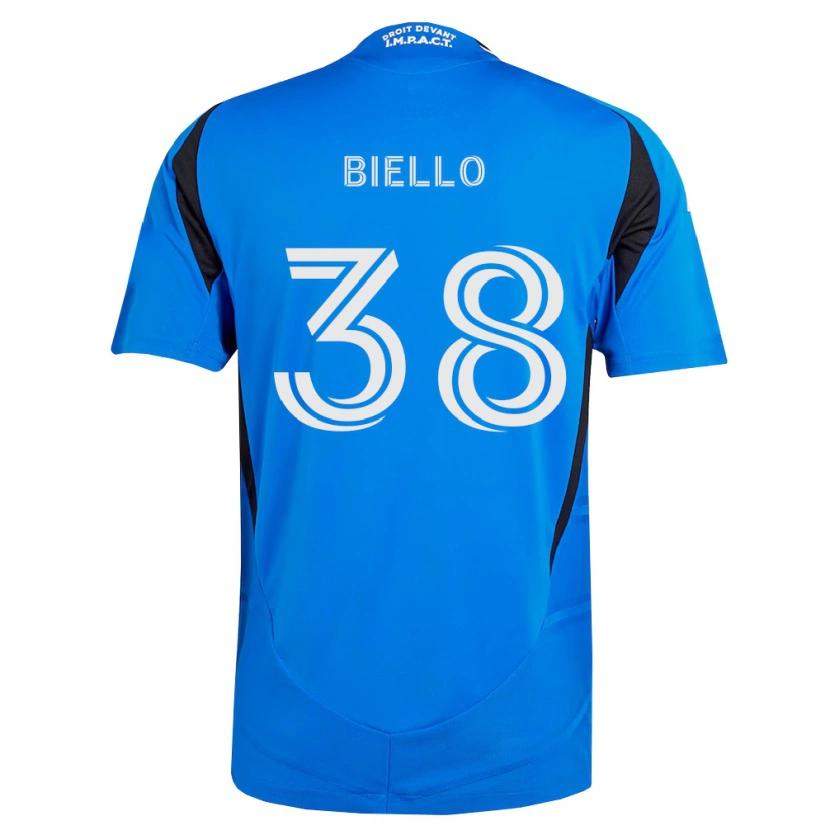 Danxen Damen Alessandro Biello #38 Blau Weiß Schwarz Heimtrikot Trikot 2026/27 T-Shirt