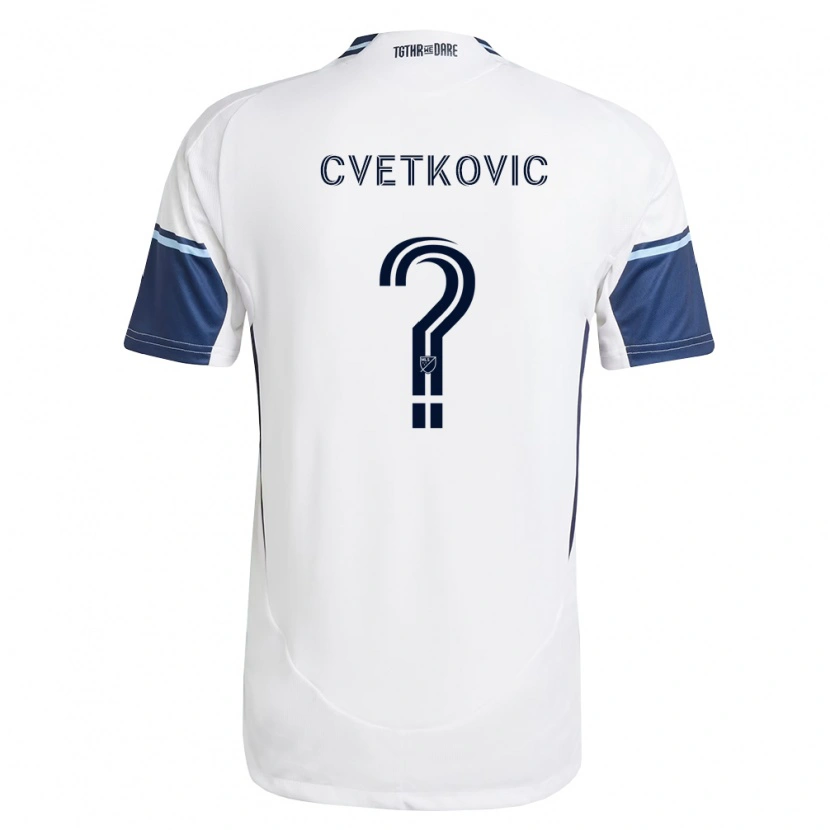 Danxen Damen Aleksa Cvetkovic #0 Weiß Königsblau Heimtrikot Trikot 2026/27 T-Shirt