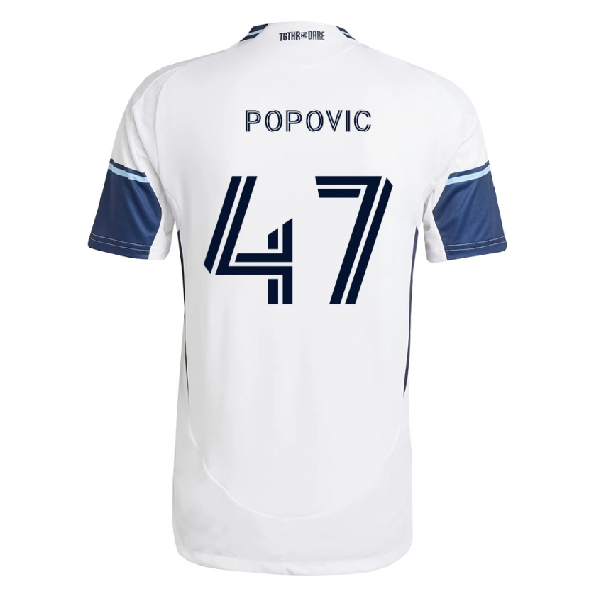 Danxen Damen Marko Popović #47 Weiß Königsblau Heimtrikot Trikot 2026/27 T-Shirt