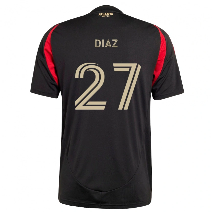 Danxen Damen Paulo Díaz #27 Schwarz Rot Heimtrikot Trikot 2026/27 T-Shirt