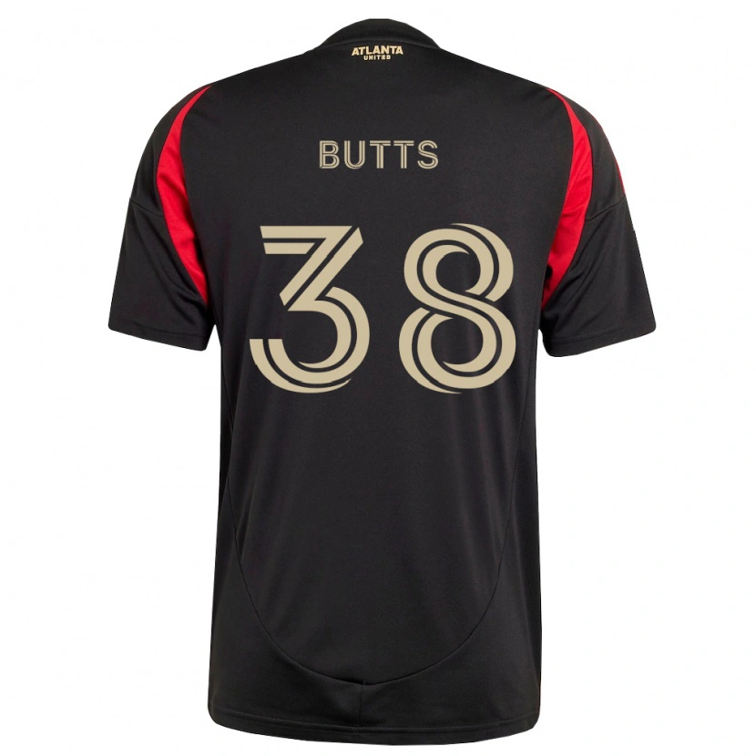 Danxen Damen Liam Butts #38 Schwarz Rot Heimtrikot Trikot 2026/27 T-Shirt