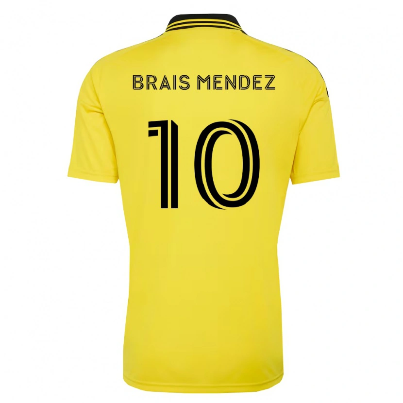 Danxen Damen Brais Méndez #10 Gelb Schwarz Heimtrikot Trikot 2026/27 T-Shirt