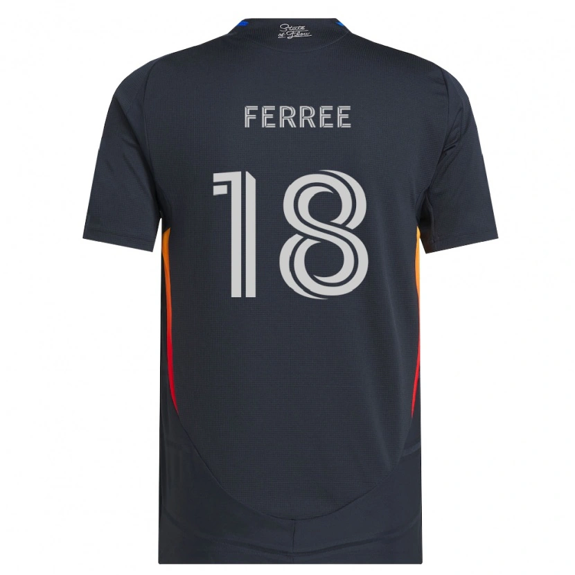 Danxen Damen Duran Ferree #18 Dunkelgrau Rot Heimtrikot Trikot 2026/27 T-Shirt