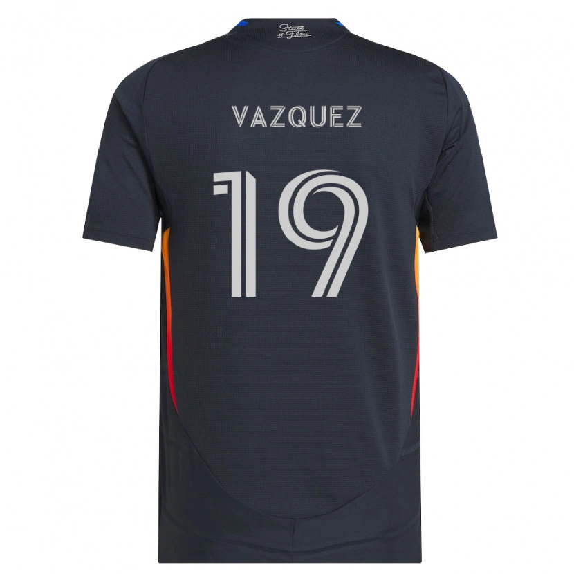 Danxen Damen David Vazquez #19 Dunkelgrau Rot Heimtrikot Trikot 2026/27 T-Shirt