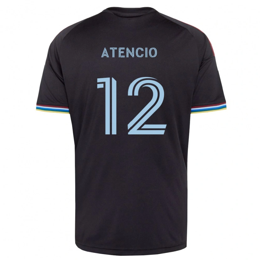 Danxen Damen Josh Atencio #12 Schwarz Himmelblau Heimtrikot Trikot 2026/27 T-Shirt