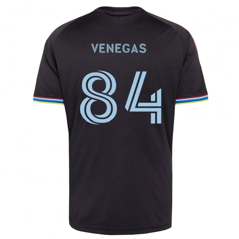 Danxen Damen Pedro Venegas #84 Schwarz Himmelblau Heimtrikot Trikot 2026/27 T-Shirt