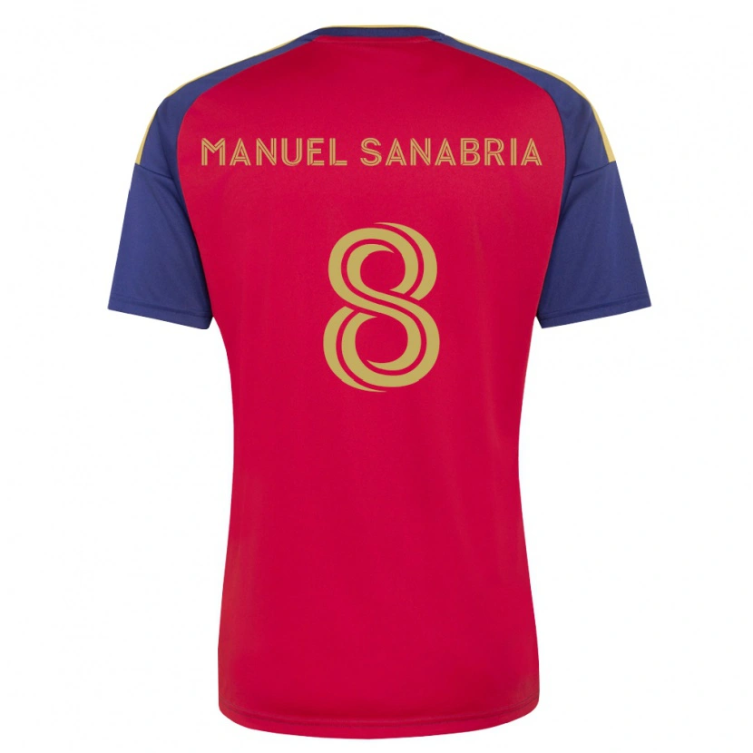 Danxen Damen Juan Manuel Sanabria #8 Königsblau Braun Rot Heimtrikot Trikot 2026/27 T-Shirt