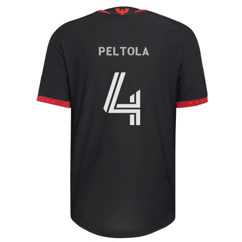 Danxen Damen Matti Peltola #4 Schwarz Weiß Rot Heimtrikot Trikot 2026/27 T-Shirt