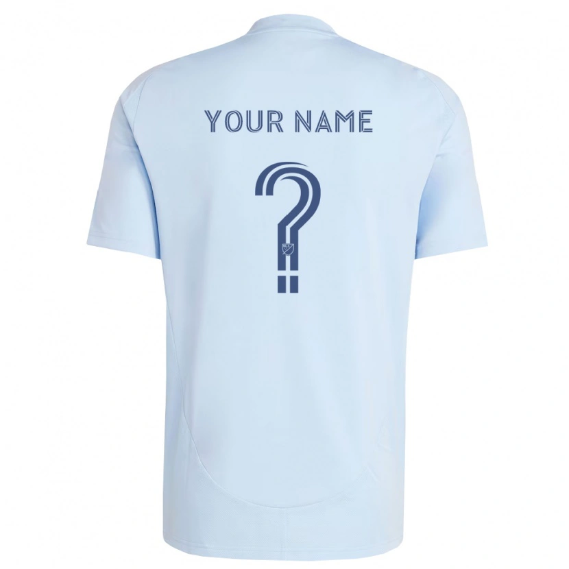 Danxen Damen Ihren Namen #0 Hellblau Hellgrau Heimtrikot Trikot 2026/27 T-Shirt