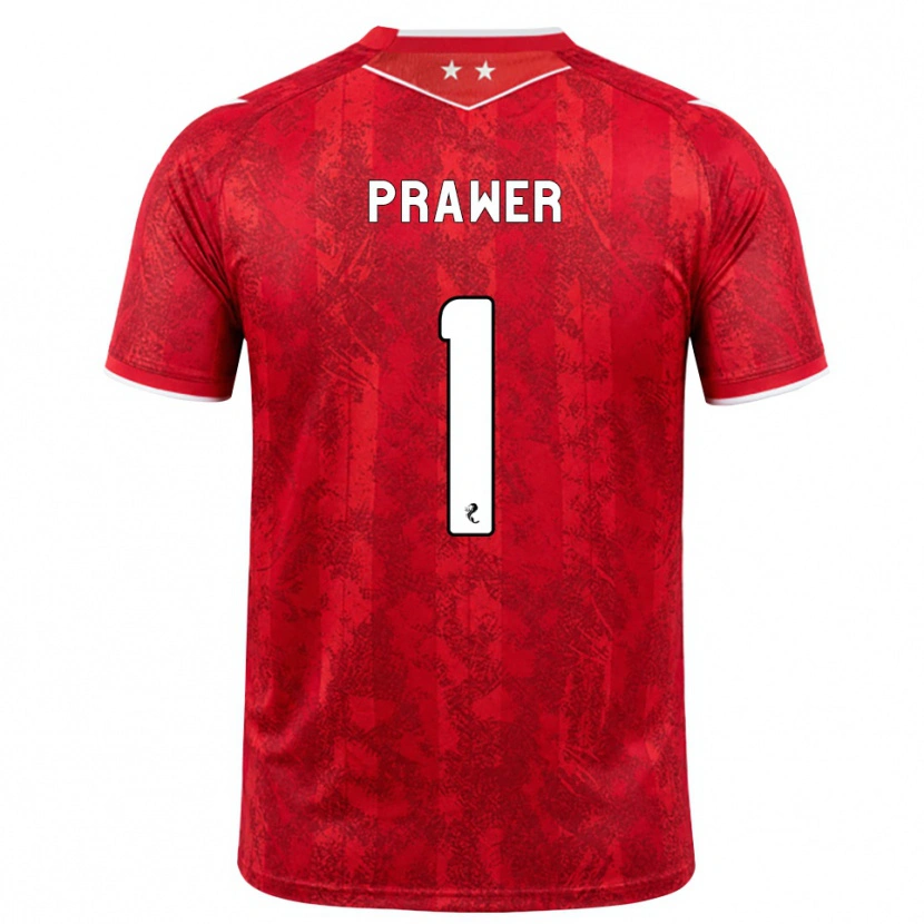 Danxen Damen Anna Prawer #1 Rot Weiß Heimtrikot Trikot 2026/27 T-Shirt