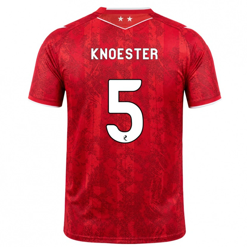 Danxen Damen Mats Knoester #5 Rot Weiß Heimtrikot Trikot 2026/27 T-Shirt