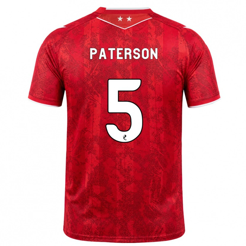 Danxen Damen Donna Paterson #5 Rot Weiß Heimtrikot Trikot 2026/27 T-Shirt