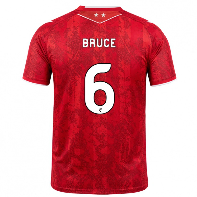 Danxen Damen Natasha Bruce #6 Rot Weiß Heimtrikot Trikot 2026/27 T-Shirt