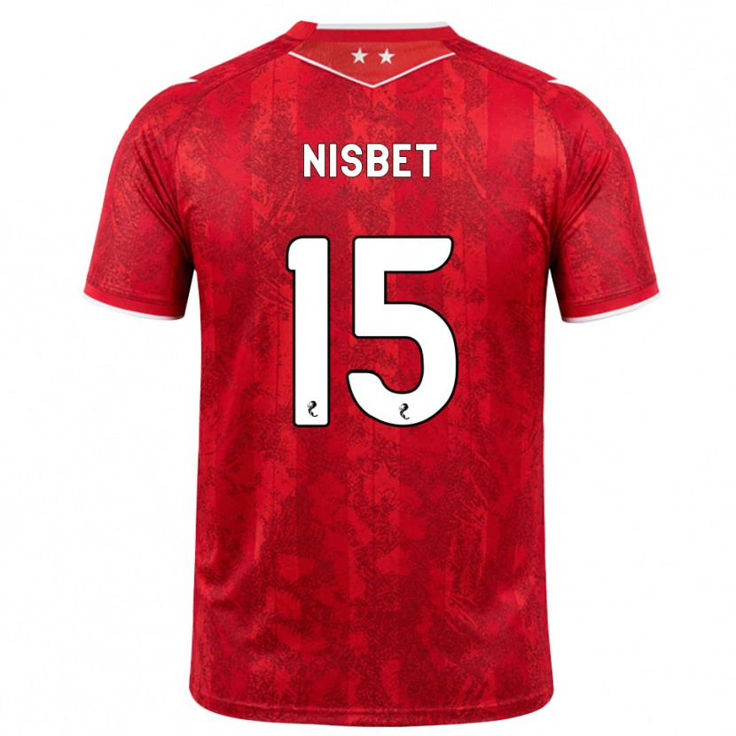 Danxen Damen Kevin Nisbet #15 Rot Weiß Heimtrikot Trikot 2026/27 T-Shirt