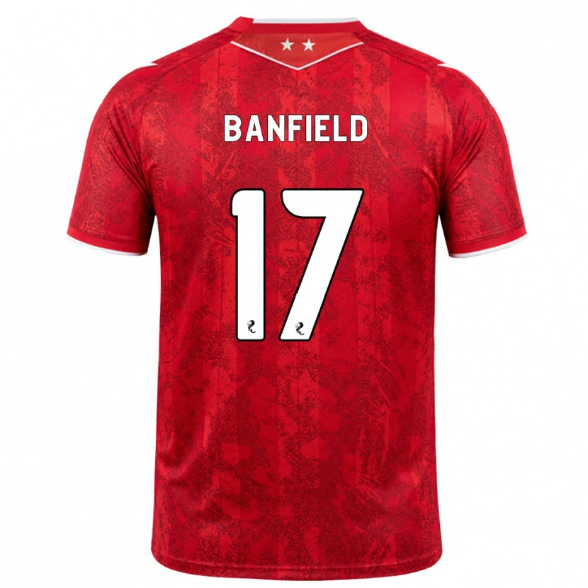 Danxen Damen Keeley Banfield #17 Rot Weiß Heimtrikot Trikot 2026/27 T-Shirt