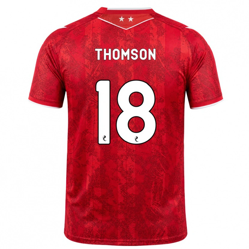 Danxen Damen Eva Thomson #18 Rot Weiß Heimtrikot Trikot 2026/27 T-Shirt