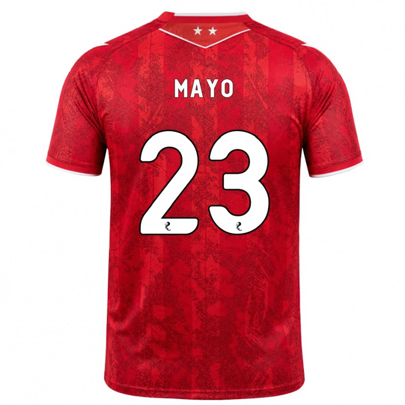 Danxen Damen Lewis Mayo #23 Rot Weiß Heimtrikot Trikot 2026/27 T-Shirt
