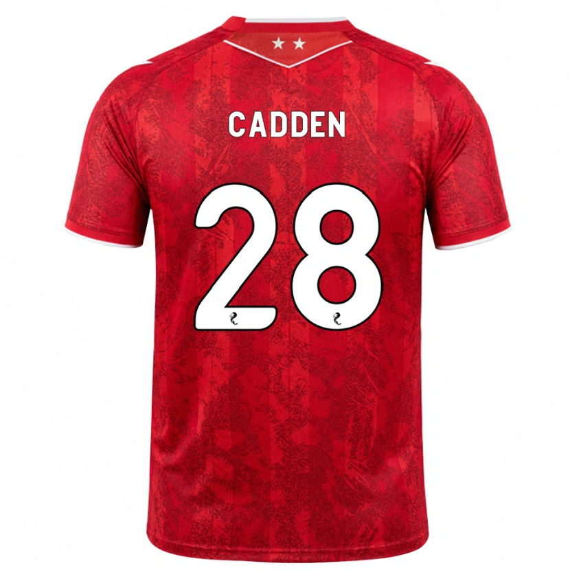 Danxen Damen Chris Cadden #28 Rot Weiß Heimtrikot Trikot 2026/27 T-Shirt