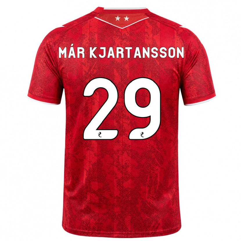 Danxen Damen Kjartan Már Kjartansson #29 Rot Weiß Heimtrikot Trikot 2026/27 T-Shirt