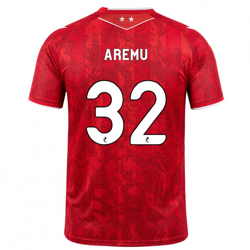 Danxen Damen Afeez Aremu #32 Rot Weiß Heimtrikot Trikot 2026/27 T-Shirt