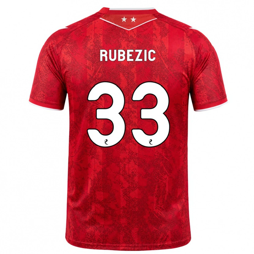 Danxen Damen Slobodan Rubezic #33 Rot Weiß Heimtrikot Trikot 2026/27 T-Shirt