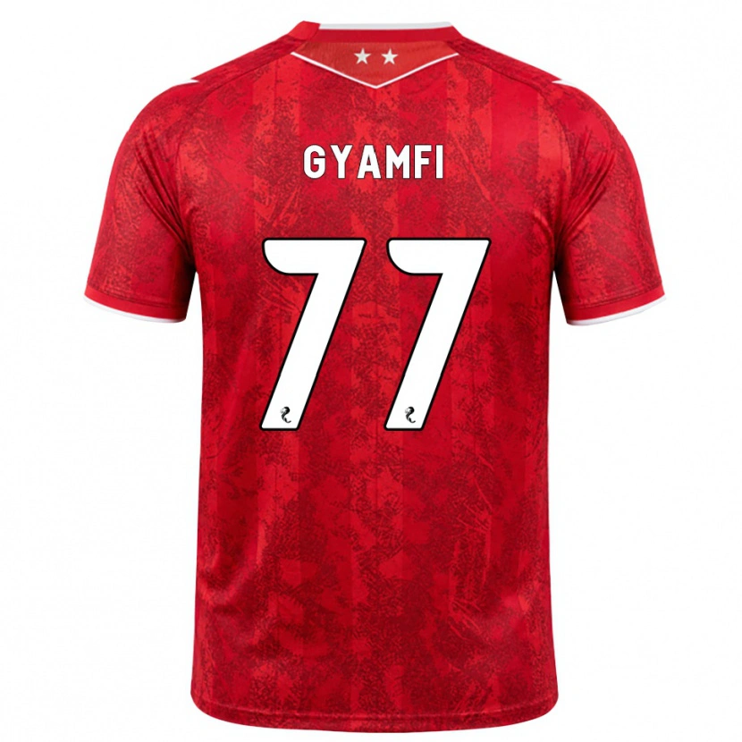 Danxen Damen Emmanuel Gyamfi #77 Rot Weiß Heimtrikot Trikot 2026/27 T-Shirt