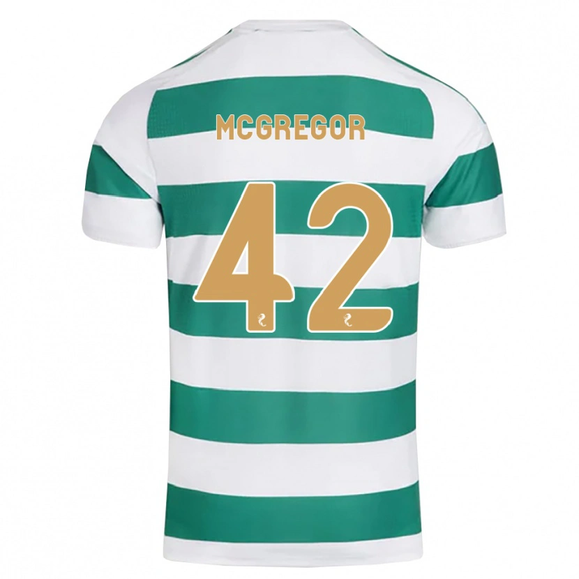 Danxen Damen Callum Mcgregor #42 Darkcyan Weiß Heimtrikot Trikot 2026/27 T-Shirt
