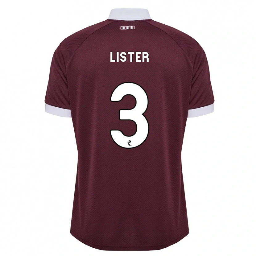 Danxen Damen Henry Lister #3 Burgunder Weiß Heimtrikot Trikot 2026/27 T-Shirt