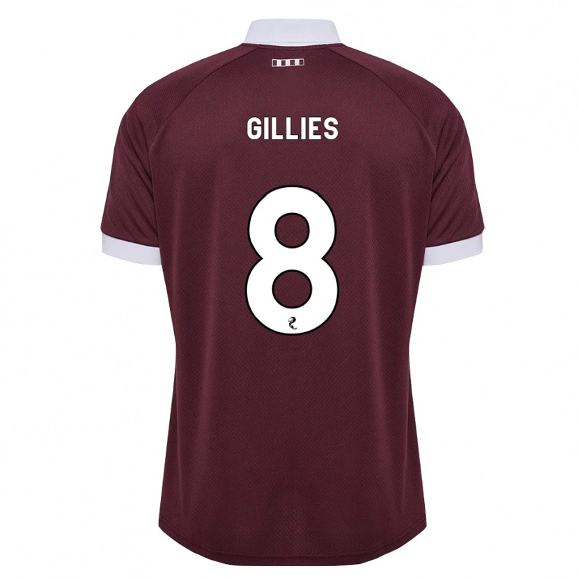 Danxen Damen Matthew Gillies #8 Burgunder Weiß Heimtrikot Trikot 2026/27 T-Shirt