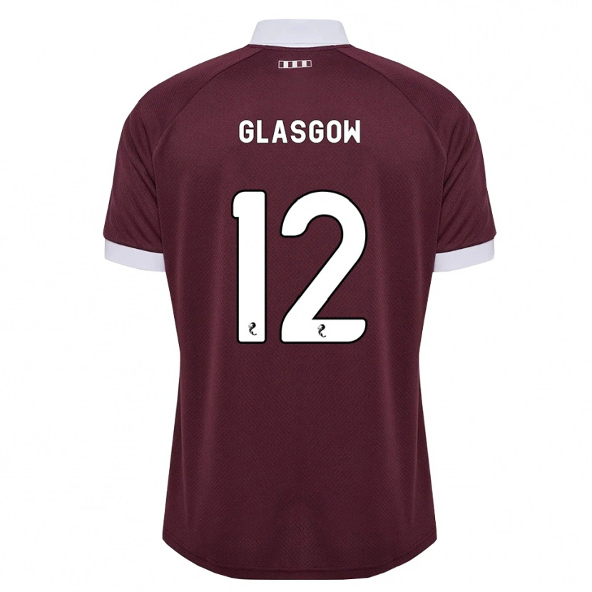 Danxen Damen Euan Glasgow #12 Burgunder Weiß Heimtrikot Trikot 2026/27 T-Shirt