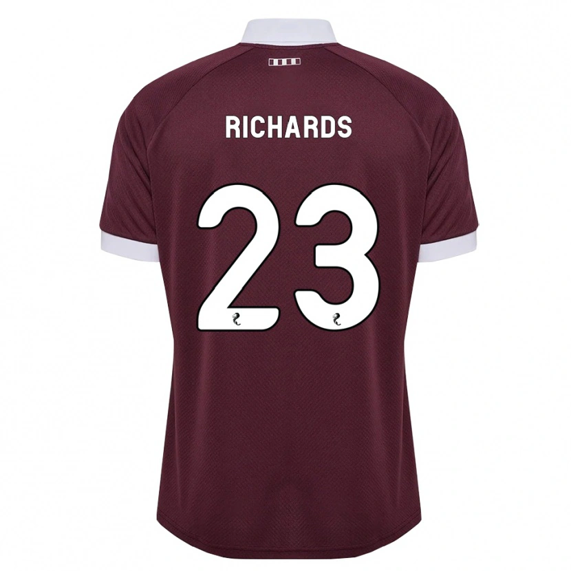 Danxen Damen Jackie Richards #23 Burgunder Weiß Heimtrikot Trikot 2026/27 T-Shirt