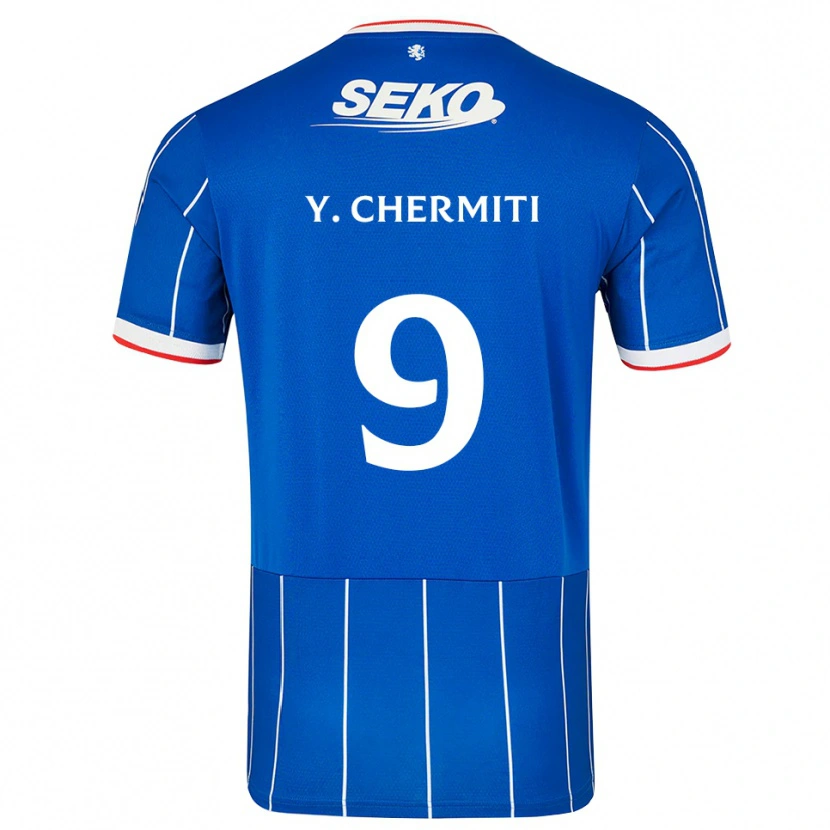 Danxen Damen Youssef Chermiti #9 Rot Blau Weiß Heimtrikot Trikot 2026/27 T-Shirt