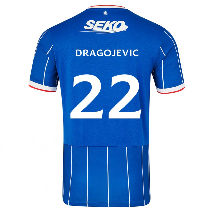 Danxen Damen Vanja Dragojevic #22 Rot Blau Weiß Heimtrikot Trikot 2026/27 T-Shirt