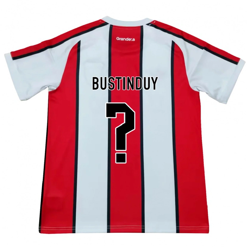 Danxen Damen Agustín Bustinduy #0 Weiß Rot Schwarz Auswärtstrikot Trikot 2026/27 T-Shirt