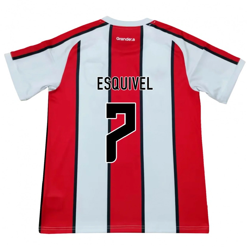 Danxen Damen Felipe Esquivel #7 Weiß Rot Schwarz Auswärtstrikot Trikot 2026/27 T-Shirt