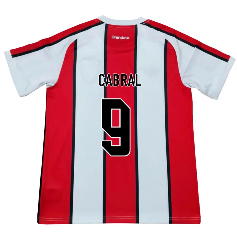 Danxen Damen Bruno Cabral #9 Weiß Rot Schwarz Auswärtstrikot Trikot 2026/27 T-Shirt